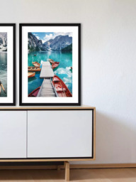 Brookpace Lascelles 'Pragser Wildsee 1' Framed Print & Mount, 66 x 51cm, Multi - thumbnail 4