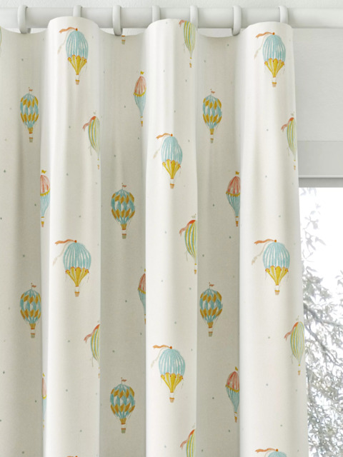 John Lewis Sweet Dreams Print Pencil Pleat Blackout Children's Curtains, White - image 1