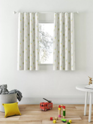 John Lewis Sweet Dreams Print Pencil Pleat Blackout Children's Curtains, White - thumbnail 3