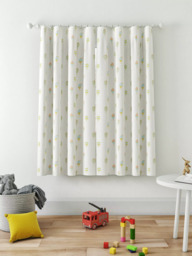 John Lewis Sweet Dreams Print Pencil Pleat Blackout Children's Curtains, White - thumbnail 6