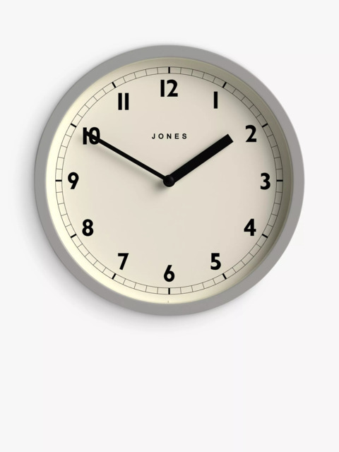 Jones Clocks Twist Round Analogue Wall Clock, 20cm - image 1