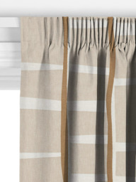 John Lewis Lea Embroidery Made to Measure Curtains or Roman Blind, Putty - thumbnail 3