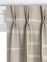 John Lewis Lea Embroidery Made to Measure Curtains or Roman Blind, Putty - thumbnail 5