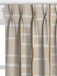 John Lewis Lea Embroidery Made to Measure Curtains or Roman Blind, Putty - thumbnail 4