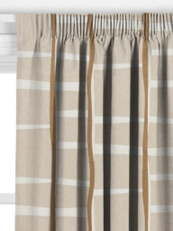 John Lewis Lea Embroidery Made to Measure Curtains or Roman Blind, Putty - thumbnail 2