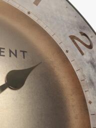 Thomas Kent Harvest Wall Clock, 53cm, Antique Gold - thumbnail 3