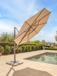 KETTLER Orion LED Aluminium Cantilever Round Parasol & Base, 3m - thumbnail 3