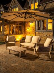KETTLER Orion LED Aluminium Cantilever Round Parasol & Base, 3m - thumbnail 5