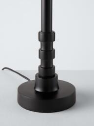 John Lewis Roza Table Lamp Base, Black - thumbnail 4