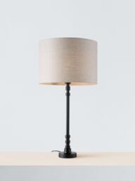 John Lewis Roza Table Lamp Base, Black - thumbnail 2
