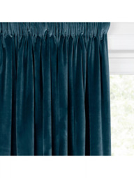 John Lewis Velvet Pair Lined Pencil Pleat Curtains - thumbnail 5