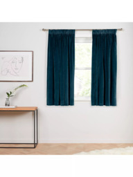 John Lewis Velvet Pair Lined Pencil Pleat Curtains - thumbnail 4