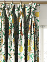 Morris & Co. Fruit Made to Measure Curtains or Roman Blind, Sap Green/Tangerine - thumbnail 6
