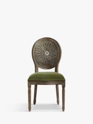 OKA Washakie Velvet Upholstered Dining Chair - thumbnail 1