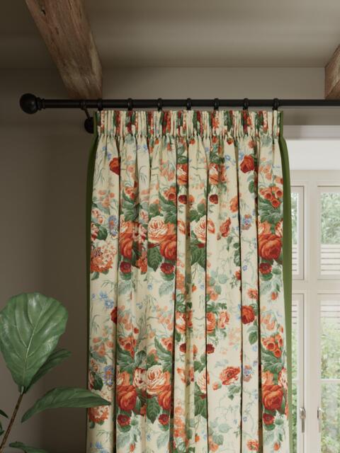 John Lewis x Sanderson Stapleton Park Pair Lined Pencil Pleat Curtains - image 1
