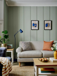 John Lewis Cartissi Studio 'Blowing' Framed Print, Set of 3, 42 x 32cm, Blue - thumbnail 2