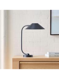 West Elm Shiloh Cone Table Lamp, Black - thumbnail 4