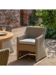 Gallery Direct Chatsworth Rattan Garden Dining Chair, Set of 2, Natural - thumbnail 2