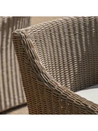 Gallery Direct Chatsworth Rattan Garden Dining Chair, Set of 2, Natural - thumbnail 4