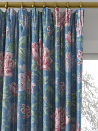 Laura Ashley Tapestry Floral Made to Measure Curtains or Roman Blind, Dusky Seaspray - thumbnail 2