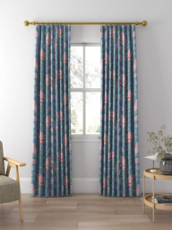 Laura Ashley Tapestry Floral Made to Measure Curtains or Roman Blind, Dusky Seaspray - thumbnail 3