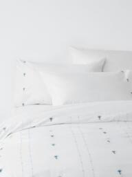 John Lewis Alyssa Duvet Cover Set, Blue - thumbnail 1