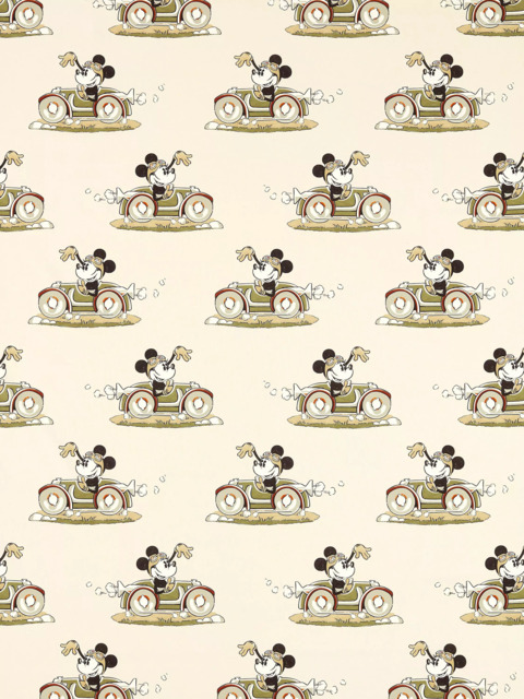Disney Home x Sanderson Minnie Made to Measure Curtains or Roman Blind, Babyccino - image 1