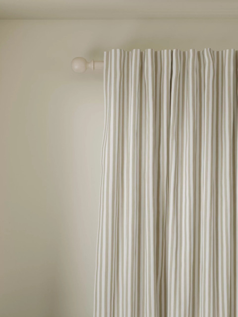 John Lewis Conwy Stripe Weave Pair Lined Hidden Tab Top Curtains - image 1