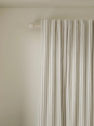 John Lewis Conwy Stripe Weave Pair Lined Hidden Tab Top Curtains