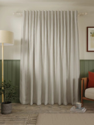 John Lewis Conwy Stripe Weave Pair Lined Hidden Tab Top Curtains - thumbnail 5