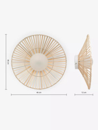 MADE Piper Weaver Flush Wall Light - thumbnail 3