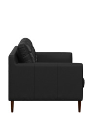 John Lewis Draper II Grand 4 Seater Leather Sofa, Dark Leg - thumbnail 3