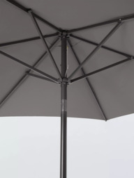 John Lewis Aluminium Wind-Up Parasol, 2.7m - thumbnail 3