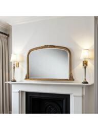 Yearn Arched Beaded Overmantel Wall Mirror, 66 x 102cm - thumbnail 2