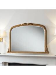 Yearn Arched Beaded Overmantel Wall Mirror, 66 x 102cm - thumbnail 1