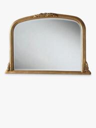 Yearn Arched Beaded Overmantel Wall Mirror, 66 x 102cm - thumbnail 4