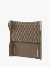 Hypnos Elizabeth Extra Wide Upholstered Headboard, Small Double - thumbnail 2