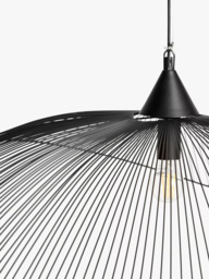 John Lewis Hiko XL Pendant Ceiling Light, Black - thumbnail 4