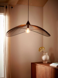 John Lewis Hiko XL Pendant Ceiling Light, Black - thumbnail 2