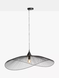 John Lewis Hiko XL Pendant Ceiling Light, Black - thumbnail 1