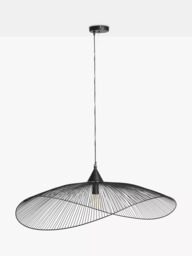 John Lewis Hiko XL Pendant Ceiling Light, Black - thumbnail 3