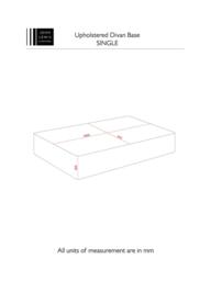 John Lewis Non-Sprung Upholstered Divan Base, Single - thumbnail 3