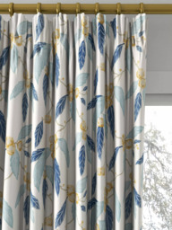 Harlequin Coppice Made to Measure Curtains or Roman Blind, Saffron/Cobalt - thumbnail 2