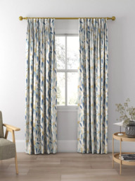 Harlequin Coppice Made to Measure Curtains or Roman Blind, Saffron/Cobalt - thumbnail 5