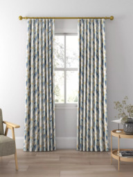Harlequin Coppice Made to Measure Curtains or Roman Blind, Saffron/Cobalt - thumbnail 3