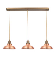 John Lewis Millhouse 3 Lamp Over Diner Pendant Ceiling Light - thumbnail 2