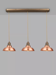John Lewis Millhouse 3 Lamp Over Diner Pendant Ceiling Light - thumbnail 1
