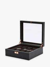 WOLF Axis Vegan Leather 8 Piece Watch Box - thumbnail 4