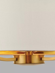 Bay Lighting Manor Ceiling Light, White/Metallic Brass - thumbnail 4