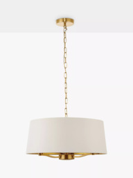 Bay Lighting Manor Ceiling Light, White/Metallic Brass - thumbnail 2